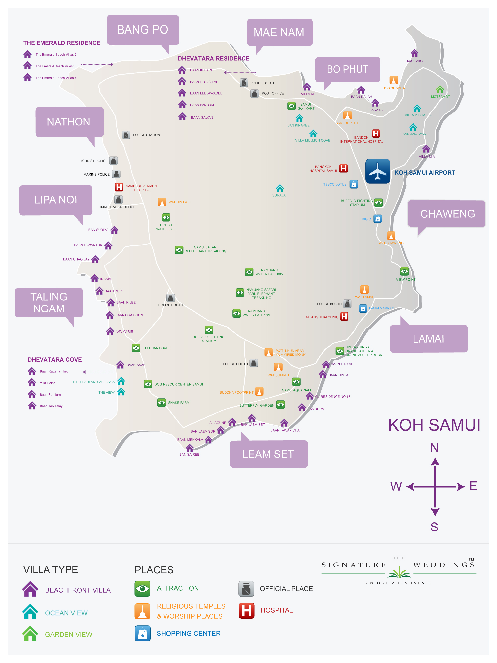 Map of Koh Samui 